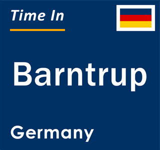 Current local time in Barntrup, Germany