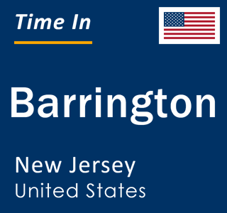 Current local time in Barrington, New Jersey, United States