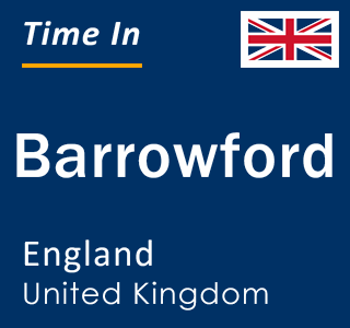 Current local time in Barrowford, England, United Kingdom