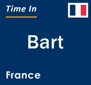 Current local time in Bart, France