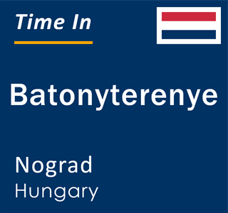 Current local time in Batonyterenye, Nograd, Hungary