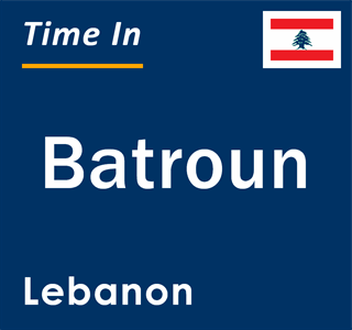 Current local time in Batroun, Lebanon