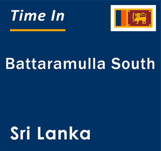 Current local time in Battaramulla South, Sri Lanka