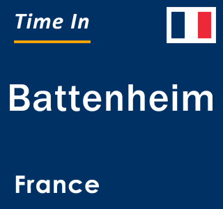 Current local time in Battenheim, France