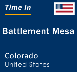 Current local time in Battlement Mesa, Colorado, United States