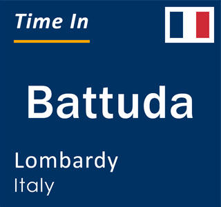 Current local time in Battuda, Lombardy, Italy