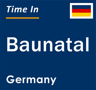 Current local time in Baunatal, Germany