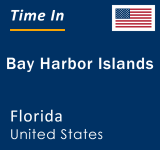 Current local time in Bay Harbor Islands, Florida, United States