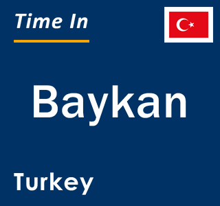 Current local time in Baykan, Turkey