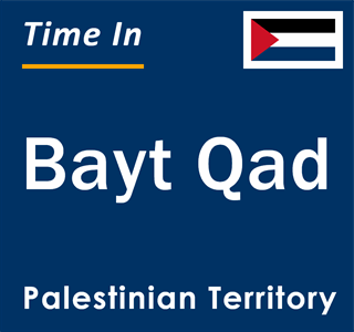 Current local time in Bayt Qad, Palestinian Territory