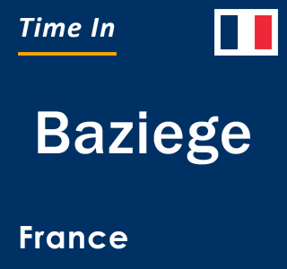 Current local time in Baziege, France