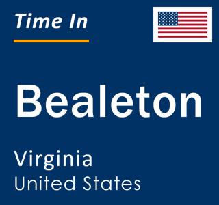 Current local time in Bealeton, Virginia, United States