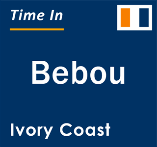 Current local time in Bebou, Ivory Coast