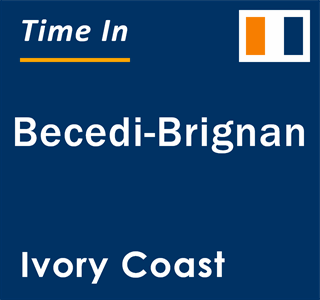 Current local time in Becedi-Brignan, Ivory Coast