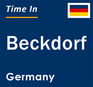 Current local time in Beckdorf, Germany