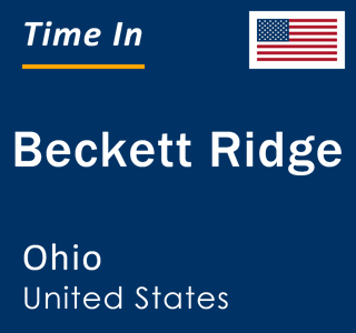 Current local time in Beckett Ridge, Ohio, United States