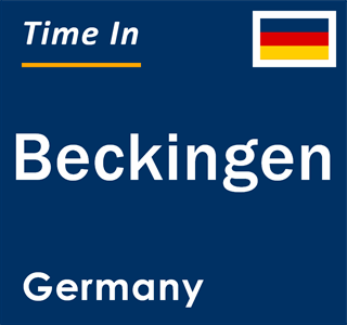 Current local time in Beckingen, Germany