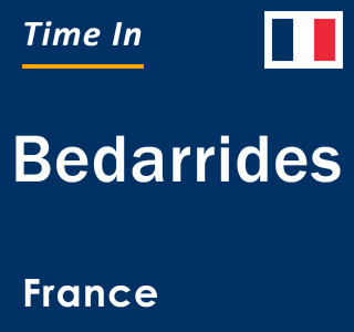 Current local time in Bedarrides, France