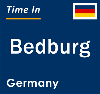 Current local time in Bedburg, Germany