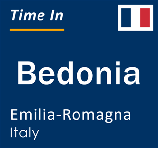 Current local time in Bedonia, Emilia-Romagna, Italy