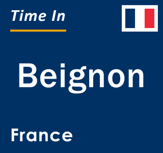 Current local time in Beignon, France