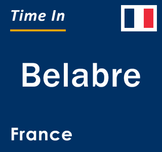 Current local time in Belabre, France