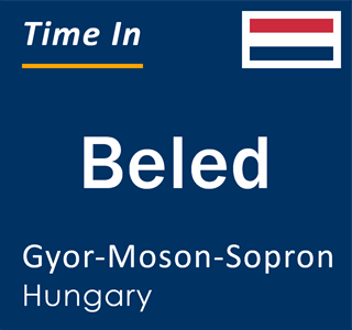 Current local time in Beled, Gyor-Moson-Sopron, Hungary