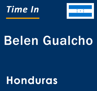 Current local time in Belen Gualcho, Honduras