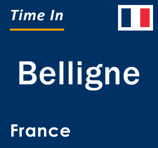 Current local time in Belligne, France