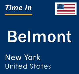 Current local time in Belmont, New York, United States