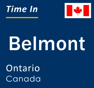 Current local time in Belmont, Ontario, Canada