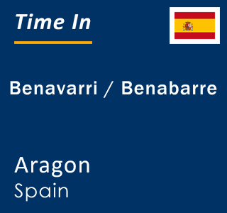 Current local time in Benavarri / Benabarre, Aragon, Spain