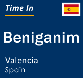 Current local time in Beniganim, Valencia, Spain