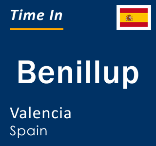 Current local time in Benillup, Valencia, Spain