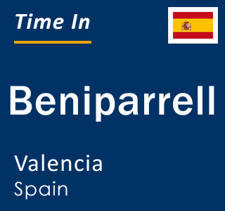 Current local time in Beniparrell, Valencia, Spain