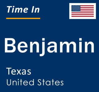 Current local time in Benjamin, Texas, United States