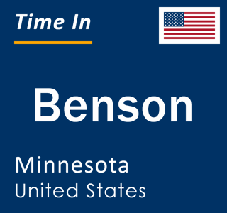 Current local time in Benson, Minnesota, United States