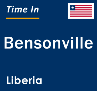 Current local time in Bensonville, Liberia