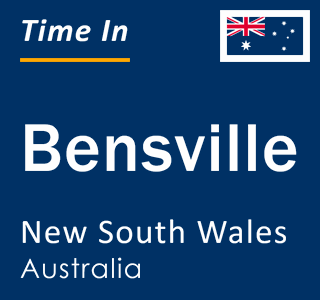 Current local time in Bensville, New South Wales, Australia