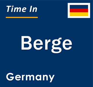 Current local time in Berge, Germany