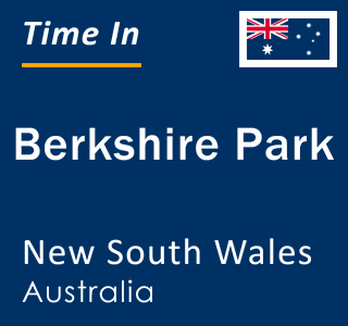 Current local time in Berkshire Park, New South Wales, Australia