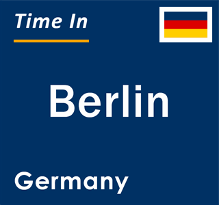 Current local time in Berlin, Germany