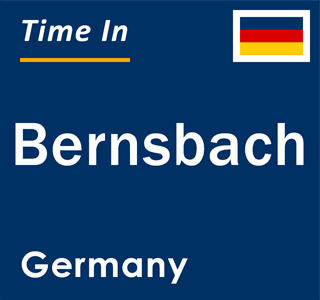 Current local time in Bernsbach, Germany