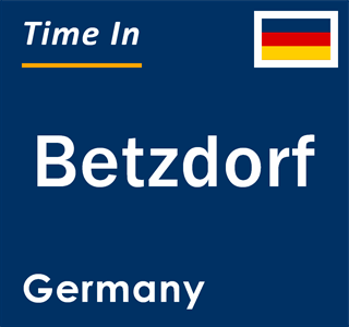 Current local time in Betzdorf, Germany