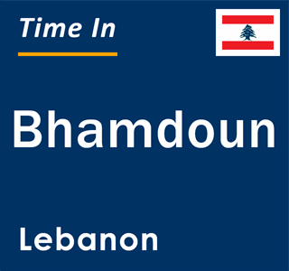 Current local time in Bhamdoun, Lebanon