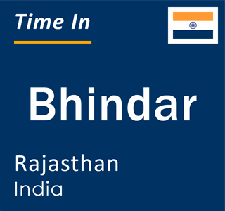 Current local time in Bhindar, Rajasthan, India