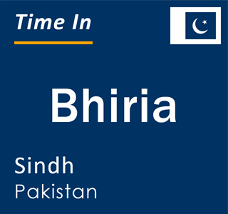 Current local time in Bhiria, Sindh, Pakistan