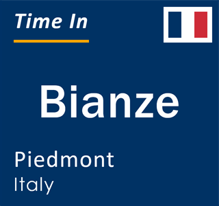 Current local time in Bianze, Piedmont, Italy