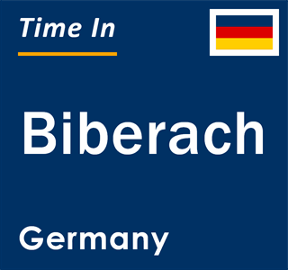 Current local time in Biberach, Germany