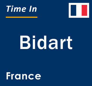 Current local time in Bidart, France